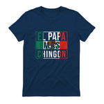 El Papa Mas Chingon - Funny best Mexican Dad Gift in Navy - back view
