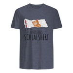 Süße Katzen & Haustier Geschenkideen Offizielles Schlafshirt Katze Schlafanzug Katzen in Heather Navy - back view