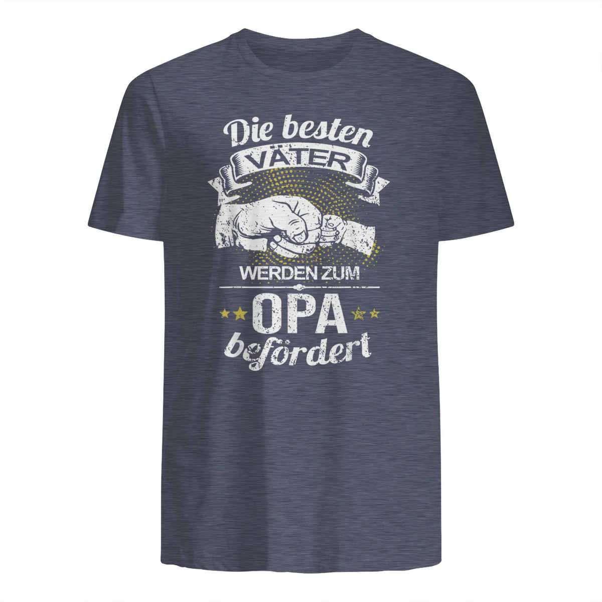 Die Besten Väter Werden Zum Opa Befördert I Geburt I Baby in Heather Navy - back view