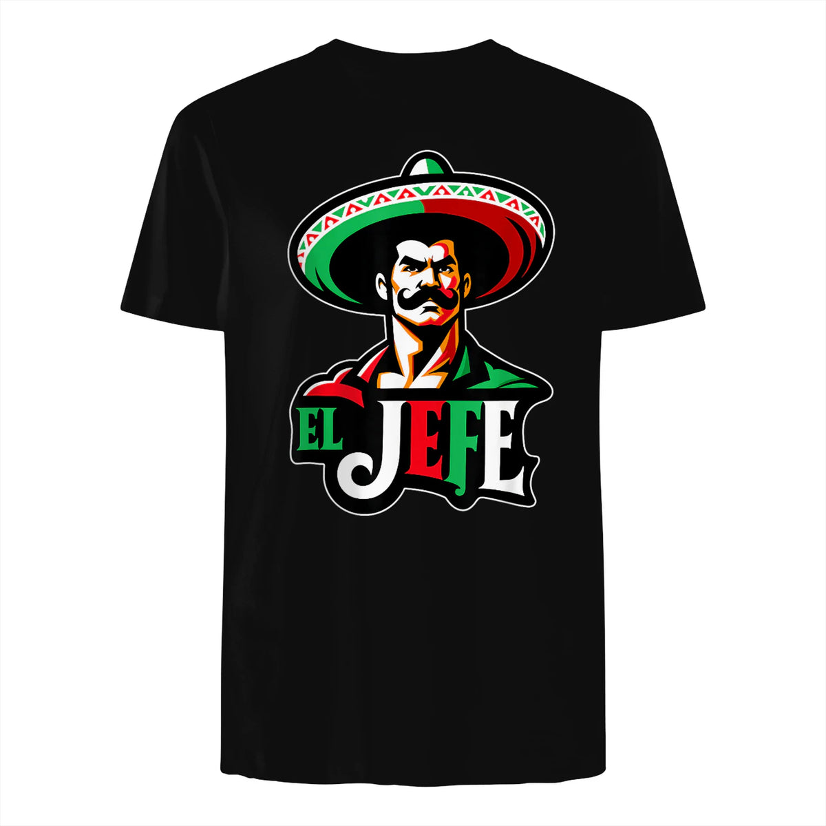 El Jefe Le Patron En Espagnol Drôle Phrase Mexicaine in Black - back view