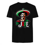 El Jefe Le Patron En Espagnol Drôle Phrase Mexicaine in Black - back view