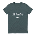 Amour Humour fête des père Super Papa EL Padre in Dark Heather - back view
