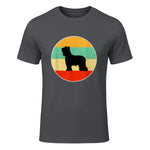 Chemise Briard, Maman chien Papa chien Love-r Gift in Charcoal - front view