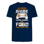 Cute Manga & Anime Merch for Anime Girls & Boys Unisex Anime Video Games Food Sushi Gaming Merch Otaku Gift Anime in Navy - back view