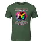 The Child Is Grown The Dream Is Gone Comfortably Number T-Shirt in Military Green - front view