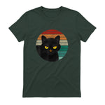 Chats Vintage Cat I Style rétro Chats noirs in Forest Green - back view
