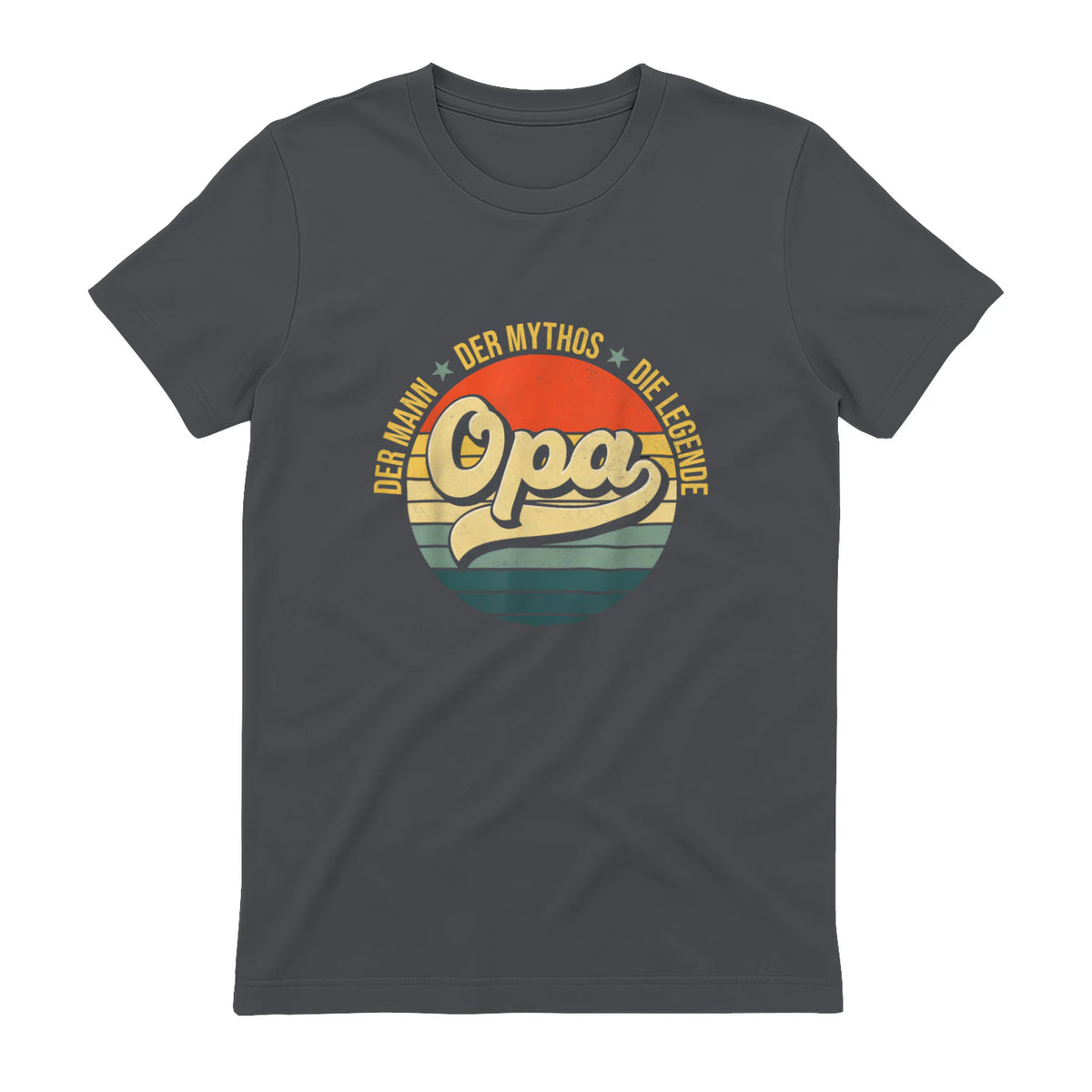 Opa Geschenke Lustig Großvater Geschenkidee Spruch Opa in Charcoal - back view