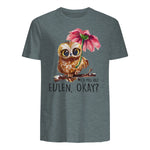 Ich Mag Halt Eulen, Okay Lustiger Eule Spruch Owl Eulen in Dark Heather - back view