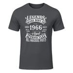 Vintage Sixtieth Birthday Shirt T-Shirt in Charcoal - front view