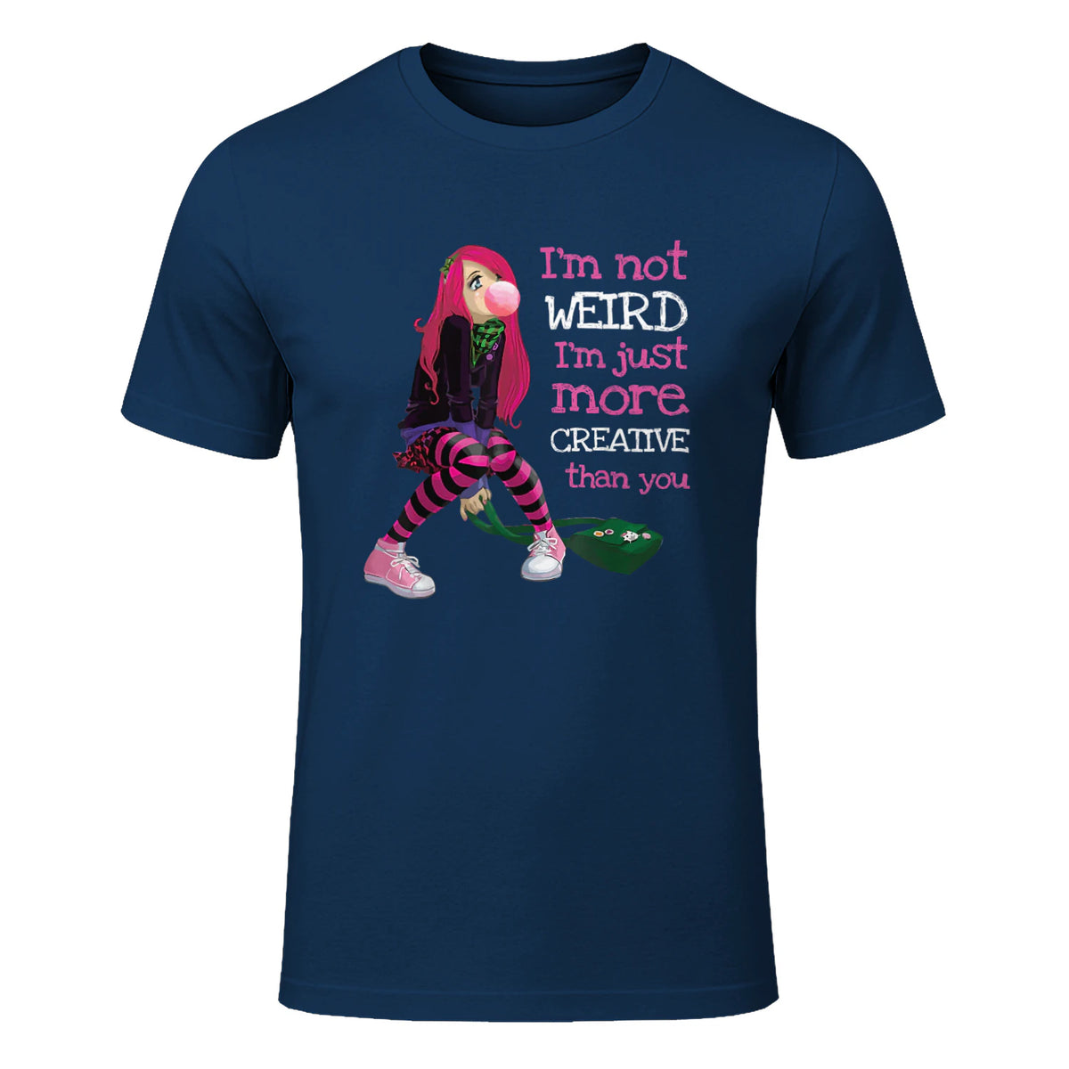 Kawaii Anime Girl Kawaii Clothes Anime Clothing Goth Girl in Navy - front view