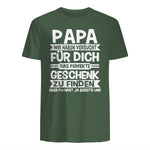Papa und Vater Motiv, Lustiger Spruch, Herren Vatertag Halbarm in Military Green - back view