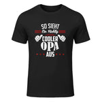 Opa SAGT So Sieht EIN richtig Cooler Opa aus Großvater in Black - front view
