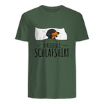 Offizielles Schlafshirt Schlafanzug Dackel Hund Geschenkidee in Military Green - back view