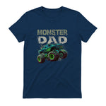 Monster Truck Dad T-Shirt in Navy - back view