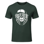 Grandfather Grandpa Son Daughter Children Gift Vatertag Schwarz Small Classic Fit Cartoon Bär Family Män in Forest Green - front view