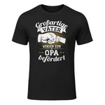 Großartige Väter werden zum Opa befördert Enkel Bester Papa in Black - front view