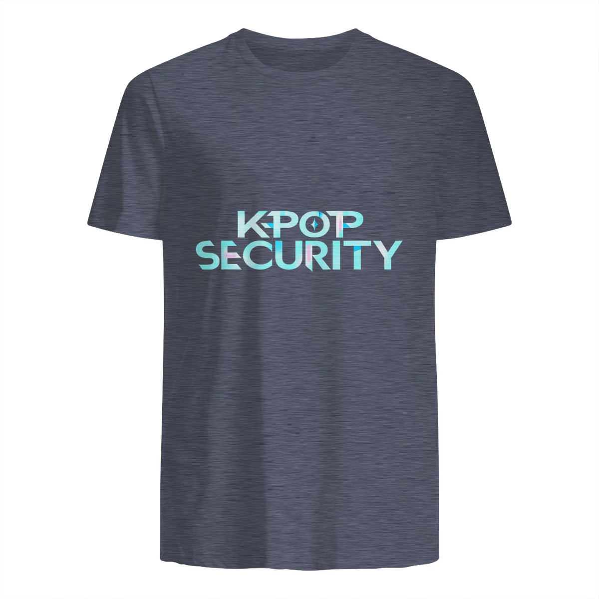 K-Pop Security Concert Staff T-Shirt in Heather Navy - back view