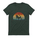 Dragon barbu - Graphique rétro - Lover vintage in Forest Green - back view