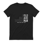 Funny Dad Husband Father's Day T-Shirt in Black - back view