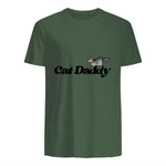 Chat Daddy drôle chat papa drôle chat papa humour fête des pères père in Military Green - back view