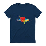 Tom Petty and The Heartbreakers Classic Logo T-Shirt in Navy - back view