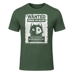 Schrödinger's Cat Wanted Dead And Alive Physics Physicist T-Shirt in Military Green - front view