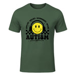 Autism Awareness Acceptance Special Education Teacher Kids in Military Green - front view