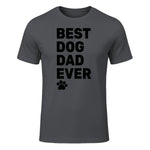Best Dog Dad Ever – Vintage Dog Daddy – Retro Doggy Father in Charcoal - front view