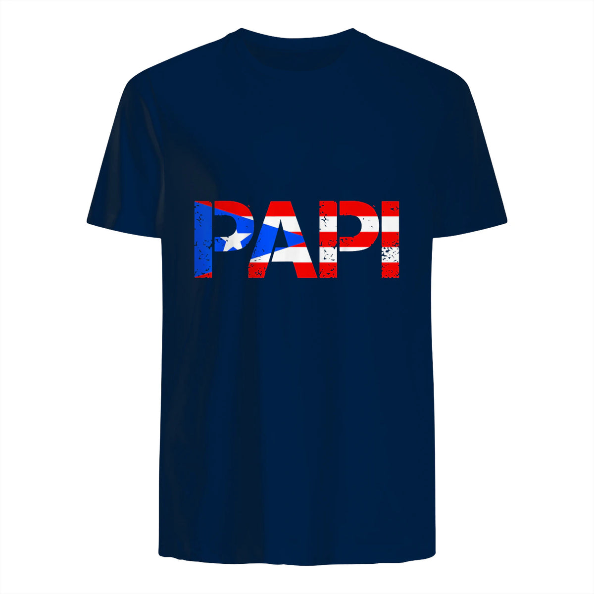Puerto Rico Flag Father's Day Patriotic Puerto Rican Pride in Navy - back view