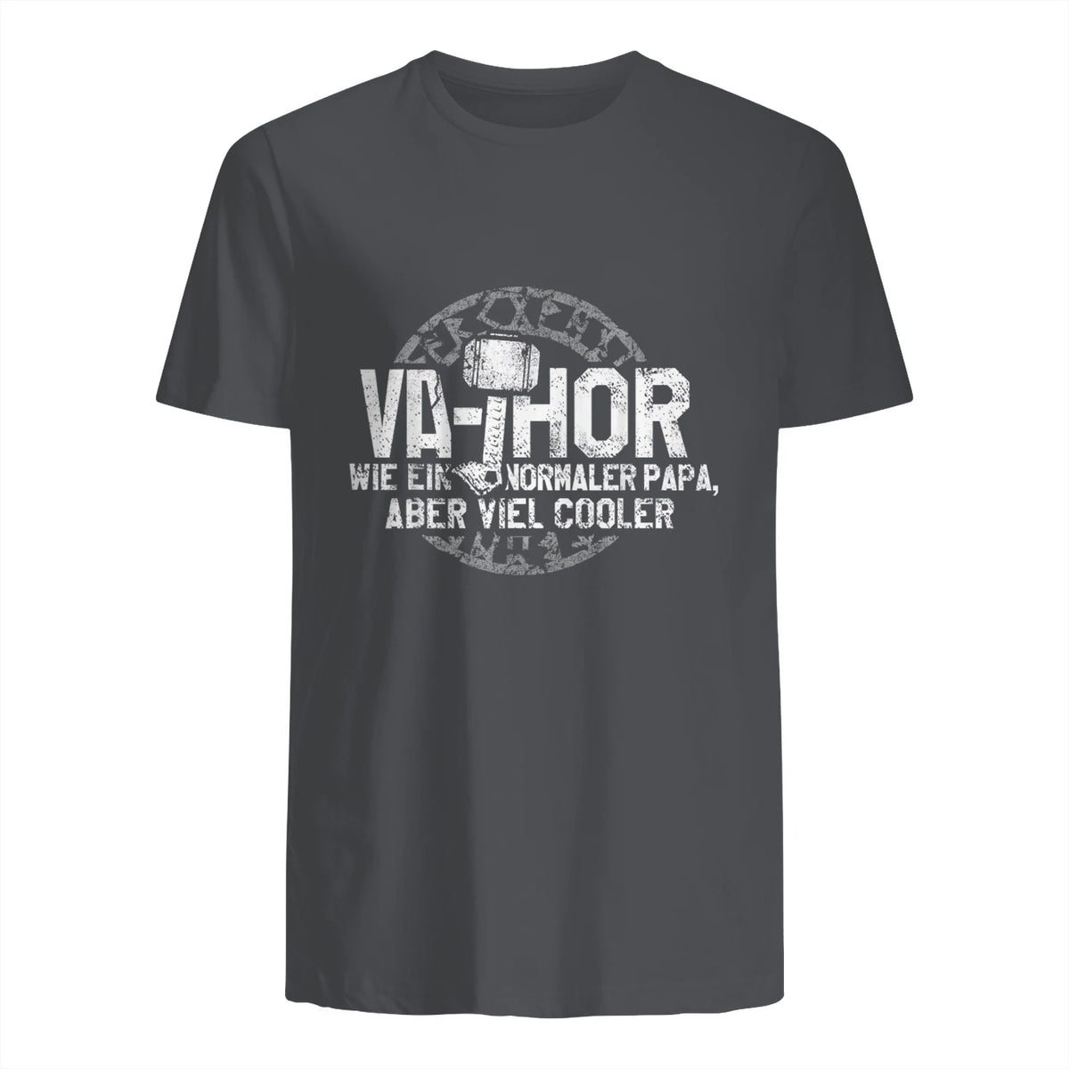 Vathor Vater Thor Cool Hammer Papa Fathor in Charcoal - back view