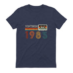 Cassette rétro Vintage 1985 en édition limitée Birthday 39 in Heather Navy - back view