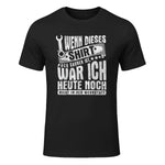 Mechanic Tee - Lustiges Fun-Shirt Kfz-Mechaniker Sprüche für Männer - Schwarz, S - Klassische Passform, Kurzarm, in Black - front view