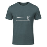 Baseball Apparel - Baseball T-Shirt in Dark Heather - front view