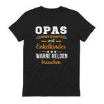 Opas Weil Enkelkinder Wahre Helden Brauchen Großvater Spruch in Black - back view