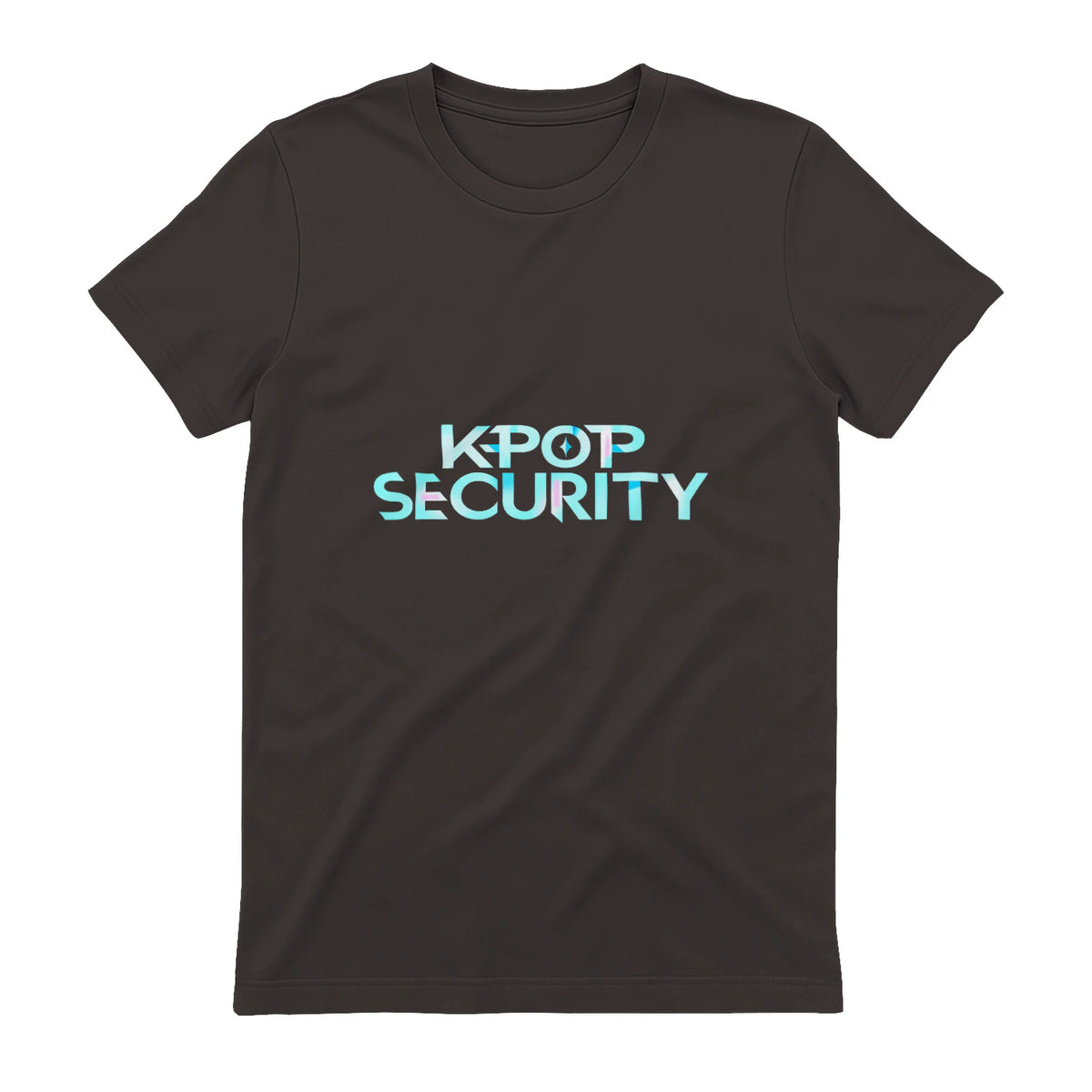 K-Pop Security Concert Staff T-Shirt in Dark Chocolate - back view