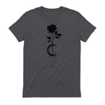 Occult Vintage Moon Rose Witchcraft Okkult Hexe Gothic in Charcoal - back view