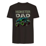 Monster Truck Dad T-Shirt in Dark Chocolate - back view