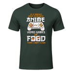 Cute Manga & Anime Merch for Anime Girls & Boys Unisex Anime Video Games Food Sushi Gaming Merch Otaku Gift Anime in Forest Green - front view