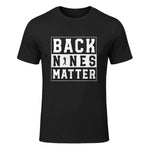 Back Nines Matter Funny Golf T-Shirt in Black - front view