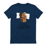 Offizielles Schlafshirt Dackel Hund Dachshund Teckel in Navy - back view