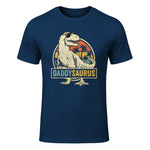Daddysaurus T Rex Dinosaur Daddy Saurus Family Matching in Navy - front view