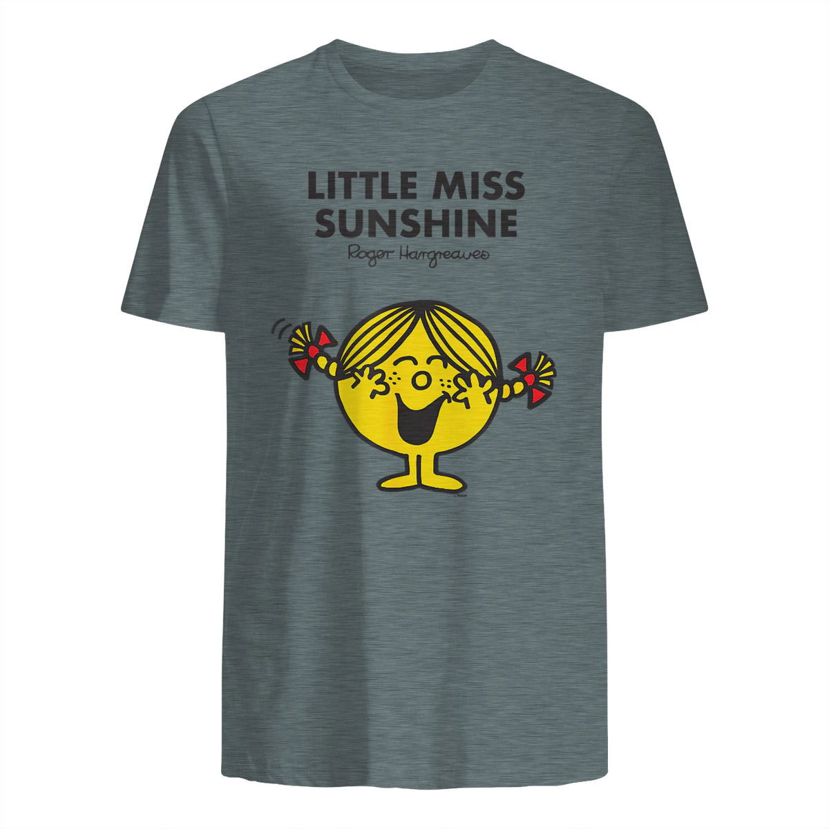 Mr. Men Little Miss Sunshine T-Shirt in Dark Heather - back view