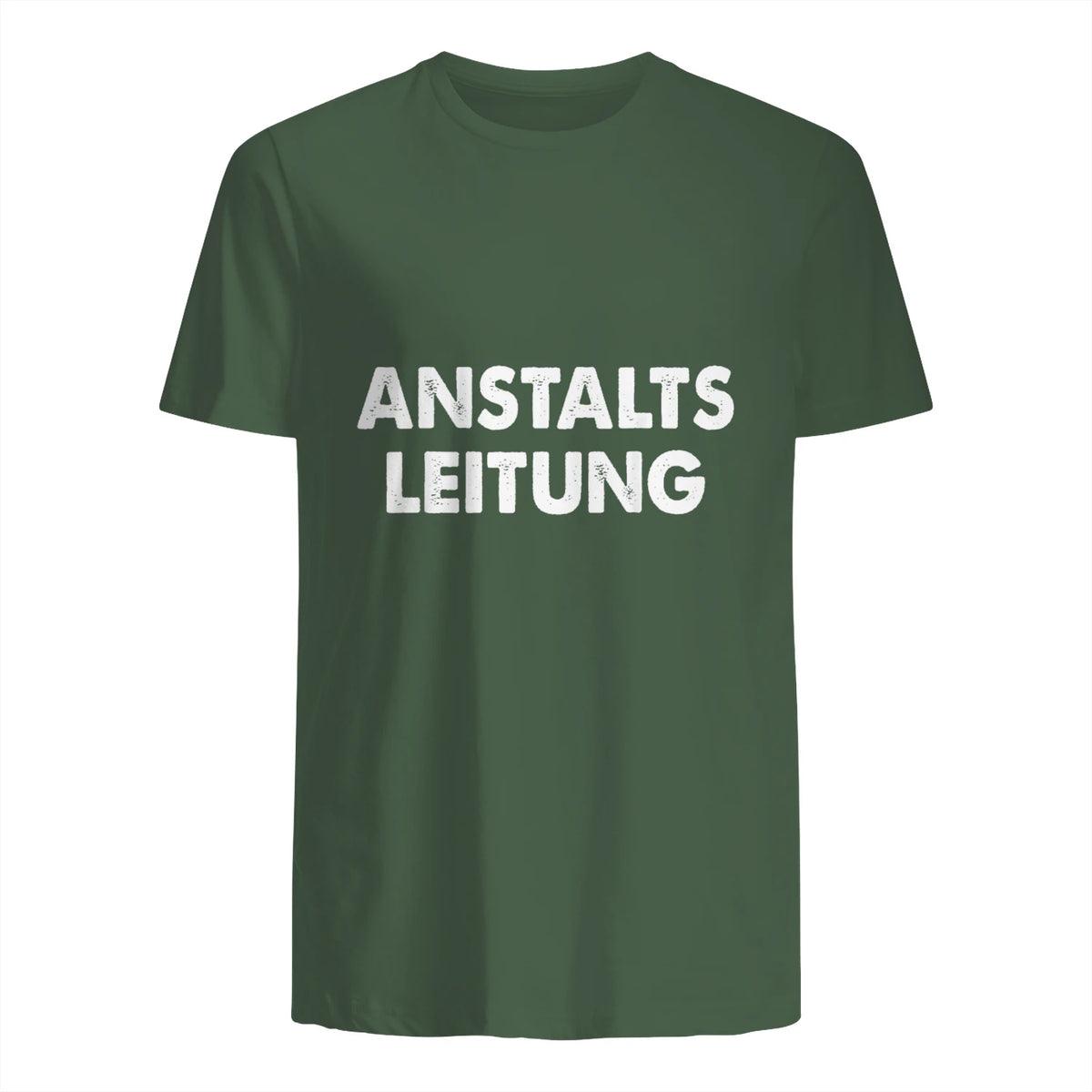 Spaßige Outfits Anstaltsleitung Lustige Sprüche Humor Spaß für Erwachsene Unisex Schwarz in Military Green - back view