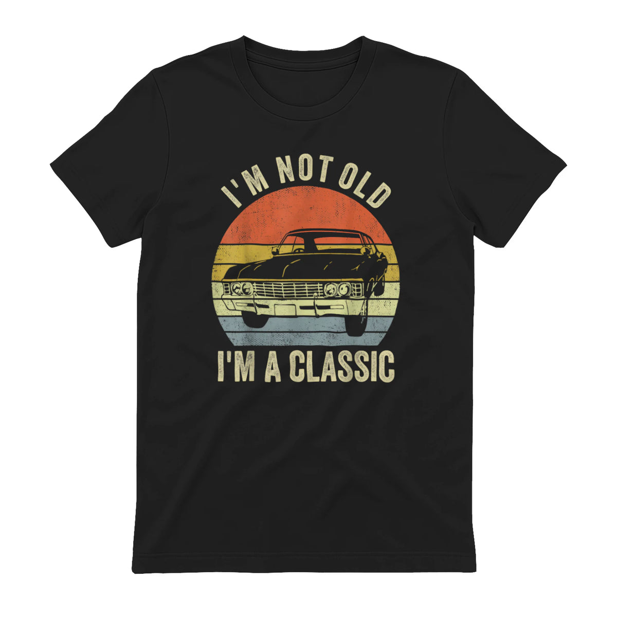 I'm Not Old Just Classic Funny Fathers Day Gift Dad T-Shirt in Black - back view