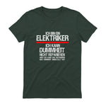 Elektriker Fun Geschenkidee - Herren Schwarz S - Kurzarm - Casual Funny Slogan Electrician in Forest Green - back view