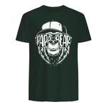 Grandfather Grandpa Son Daughter Children Gift Vatertag Schwarz Small Classic Fit Cartoon Bär Family Män in Forest Green - back view