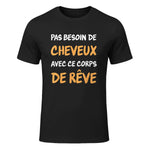 Calvitie Humour Papa Chauve in Black - front view