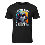 Shih Tzu Hsi Shih Dog Pet Dog Breed I Shih Tzu Not! T-Shirt in Black - front view
