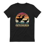 Papasaurus Dinosaurier Papa Tyrannosaurus Dino Doppelpack in Black - back view