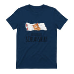 Süße Katzen & Haustier Geschenkideen Offizielles Schlafshirt Katze Schlafanzug Katzen in Navy - back view